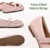 DREAM PAIRS Toddler Little Girls Mary Jane Ballet Flats Flower Girl Dress Shoes for Wedding Party School(Pink)