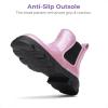 DREAM PAIRS Girls Chelsea Boots Side Zipper Lug Sole Ankle Booties Toddler/Little Kid/Big Kid(Pink)
