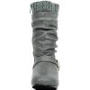 DREAM PAIRS Girl’s Faux Fur Lined Knee High Winter Riding Boots(Toddler/Little Kid/Big Kid)(Grey)