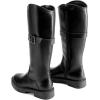 DREAM PAIRS Girls Knee High Buckle Fashion Riding Boots Little Kid/Big Kid(All Black)