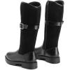 DREAM PAIRS Girls Knee High Buckle Fashion Riding Boots Little Kid/Big Kid(Black)