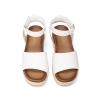DREAM PAIRS Girls Platform Wedge Open Toe Espadrille Sandals with Buckle Ankle Strap for Little Kid/Big Kid(White)