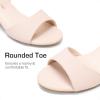 DREAM PAIRS Girls Sandals Chunky Pump Ankle Strap High Heels Dress Open Toe Flower Wedding Party for Little Big Kid(Nude)