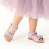 DREAM PAIRS Girls Sandals Fashion Bow Summer Shoes for Toddler/Little Kid(Light/Purple)