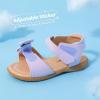DREAM PAIRS Girls Sandals Fashion Bow Summer Shoes for Toddler/Little Kid(Light/Purple)