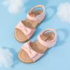 DREAM PAIRS Girls Sandals Fashion Bow Summer Shoes for Toddler/Little Kid(Pink)