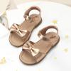 DREAM PAIRS Girls Sandals Fashion Bow Summer Shoes for Toddler/Little Kid(Rose Gold-metallic)