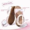 DREAM PAIRS Girls Sandals Fashion Bow Summer Shoes for Toddler/Little Kid(White-glitter)