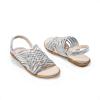 DREAM PAIRS Girls Sandals Gladiator Braided Flat Open Toe Summer Sandals(Silver)