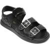 Dream Pairs SDSD2210K Girls Kids Open Toe Sandals Summer Dress Shoes Black Size 9 Toddler