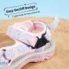 DREAM PAIRS Boys Girls Sandals Kids Adventurous Light-Weight Adjustable Straps Summer Sandals (Toddler/Little Kid/Big Kid)(Pink)