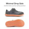 DREAM PAIRS Boys Girls Shoes Kids Barefoot Wide Toe Casual Walking Lightweight Running Athletic Sneakers Little Kid Big Kid(Grey)