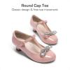 DREAM PAIRS Girls Dress Shoes Mary Jane Heel T-Strap Party Flower Wedding Princess Pumps for Little Big Kid(Nude)