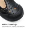 DREAM PAIRS Girls Mary Jane Dress Shoes School Uniform Toe-Protective T-Strap Ballet Flats Toddler Little Kid(Black)