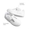 DREAM PAIRS Girls Mary Jane Shoes T-Strap Flat Sneakers for School Uniform Dress Shoes for Toddler/Little Kid, Casual Daily Wear, Special Events(White)