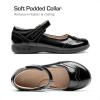 DREAM PAIRS Girls School Uniform Shoes Mary Jane Black Flats(All Black)