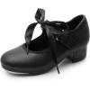 DREAM PAIRS Kids Tap Shoes for Girls Dance Shoes Boys Easy Strap Tap Mary Jane Flats PU Leather for Toddler/Little Kid/Big Kid