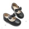 DREAM PAIRS Toddler Flower Girl Dress Shoes Little Girls Mary Janes Ballet Flats Ballerina Shoes Wedding Party(Black/Pu)