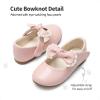 DREAM PAIRS Toddler Flower Girl Dress Shoes Little Girls Mary Janes Ballet Flats Ballerina Shoes Wedding Party(Pink/Pu)
