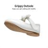 DREAM PAIRS Toddler Flower Girl Dress Shoes Little Girls Mary Janes Ballet Flats Ballerina Shoes Wedding Party(White/Pu)