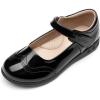 DREAM PAIRS Girls School Uniform Shoes Mary Jane Black Flats(All Black)