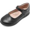 DREAM PAIRS Girls School Uniform Shoes Mary Jane Black Flats(Black)