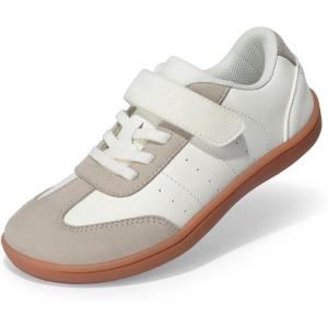 DREAM PAIRS Boys Girls Shoes Kids Barefoot Wide Toe Casual Walking Lightweight Running Athletic Sneakers Little Kid Big Kid(Beige)