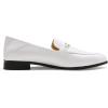 DREAM PAIRS Loafers for Women Slip On Comfortable Round Toe Casual Fashion Flats Dressy Shoes(Beige White Stone/Pu)