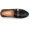 DREAM PAIRS Loafers for Women Slip On Comfortable Round Toe Casual Fashion Flats Dressy Shoes(Black-pu)