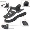 DREAM PAIRS Womens Closed Toe Hiking Summer Outdoor Sport Athletic Sandals(Black/Light/Grey/Yellow)