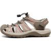 DREAM PAIRS Womens Closed Toe Hiking Summer Outdoor Sport Athletic Sandals(Brown/Watermelon/Red)