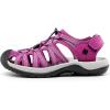 DREAM PAIRS Womens Closed Toe Hiking Summer Outdoor Sport Athletic Sandals(Purple-knit)