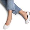 DREAM PAIRS Women’s Dress Pointed Toe Flats Ballet Comfort Soft Slip On Casual Flat Shoes for Work Office Business(White)