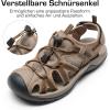 DREAM PAIRS Women’s Hiking Sandals Adventurous Summer Sports Shoes Outdoor(Khaki)