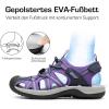 DREAM PAIRS Women’s Hiking Sandals Adventurous Summer Sports Shoes Outdoor(Purple)