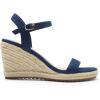 DREAM PAIRS Espadrilles Wedge Sandals for Women, Women’s Open Toe Summer Dressy Sandals with Adjustable Ankle Strap and Soft Footbed(Navy)