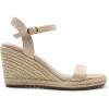 DREAM PAIRS Espadrilles Wedge Sandals for Women, Women’s Open Toe Summer Dressy Sandals with Adjustable Ankle Strap and Soft Footbed(Nude)
