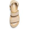 DREAM PAIRS Strappy Espadrille Platform Wedge Sandals for Women Dressy Summer, Comfortable Open Toe Sandals with Cushioned Insole and Ankle Strap Buckle(Nude)