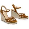 DREAM PAIRS Wedge Sandals for Women Dressy Summer, Platform Espadrille Strappy Casual Braided Heels Comfortable with Open Toe and Ankle Strap(Brown-suede)