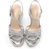 DREAM PAIRS Wedge Sandals for Women Dressy Summer, Platform Espadrille Strappy Casual Braided Heels Comfortable with Open Toe and Ankle Strap(Silver-glitter)