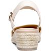 DREAM PAIRS Women’s Closed Toe Elastic Ankle Strap Espadrilles Wedge Sandals(Apricot)
