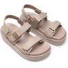 DREAM PAIRS Women’s Low Wedge Sandals Comfortable Arch Support Platform Open toe Casual Dressy Flat Summer Sandals with Adjustable Straps(Nude)