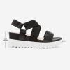 DREAM PAIRS Women’s Open Toe Ankle Strap Platform Wedge Sandals(Black)