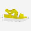 DREAM PAIRS Women’s Open Toe Ankle Strap Platform Wedge Sandals(Neon/Lime)