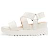 DREAM PAIRS Women’s Open Toe Ankle Strap Platform Wedge Sandals(White)