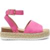 DREAM PAIRS Women’s Platform Espadrilles Casual Ankle Strap Wedge Sandals Comfortable Dressy Summer Shoes(Hot Pink)