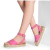 DREAM PAIRS Women’s Platform Espadrilles Casual Ankle Strap Wedge Sandals Comfortable Dressy Summer Shoes(Hot Pink)