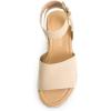DREAM PAIRS Women’s Platform Espadrilles Casual Ankle Strap Wedge Sandals Comfortable Dressy Summer Shoes(Nude-suede)