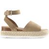 DREAM PAIRS Women’s Platform Espadrilles Casual Ankle Strap Wedge Sandals Comfortable Dressy Summer Shoes(Taupe)