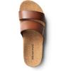 DREAM PAIRS Women’s Platform Slides Sandals Comfortable Arch Support Footbed Two Strap Slip-on Fashion Beach Wedge Sandals(Brown)